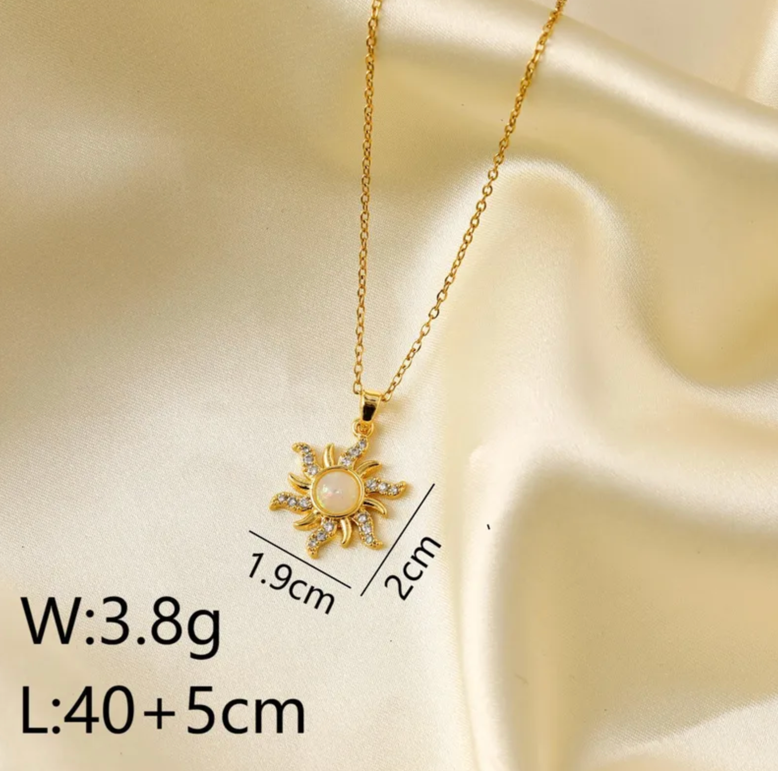 Sun and Opal Necklace