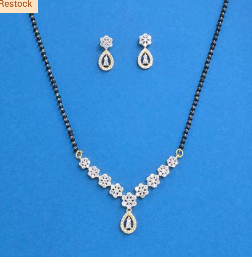 The Blooming Dewdrop Mangalsutra Set