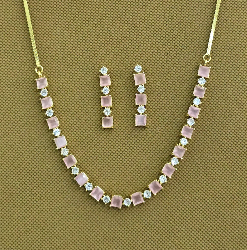 The Blush Blossom Necklace Set