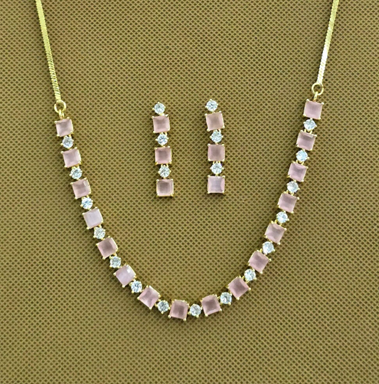 The Blush Blossom Necklace Set