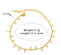 The Gilded Fringe Bracelet