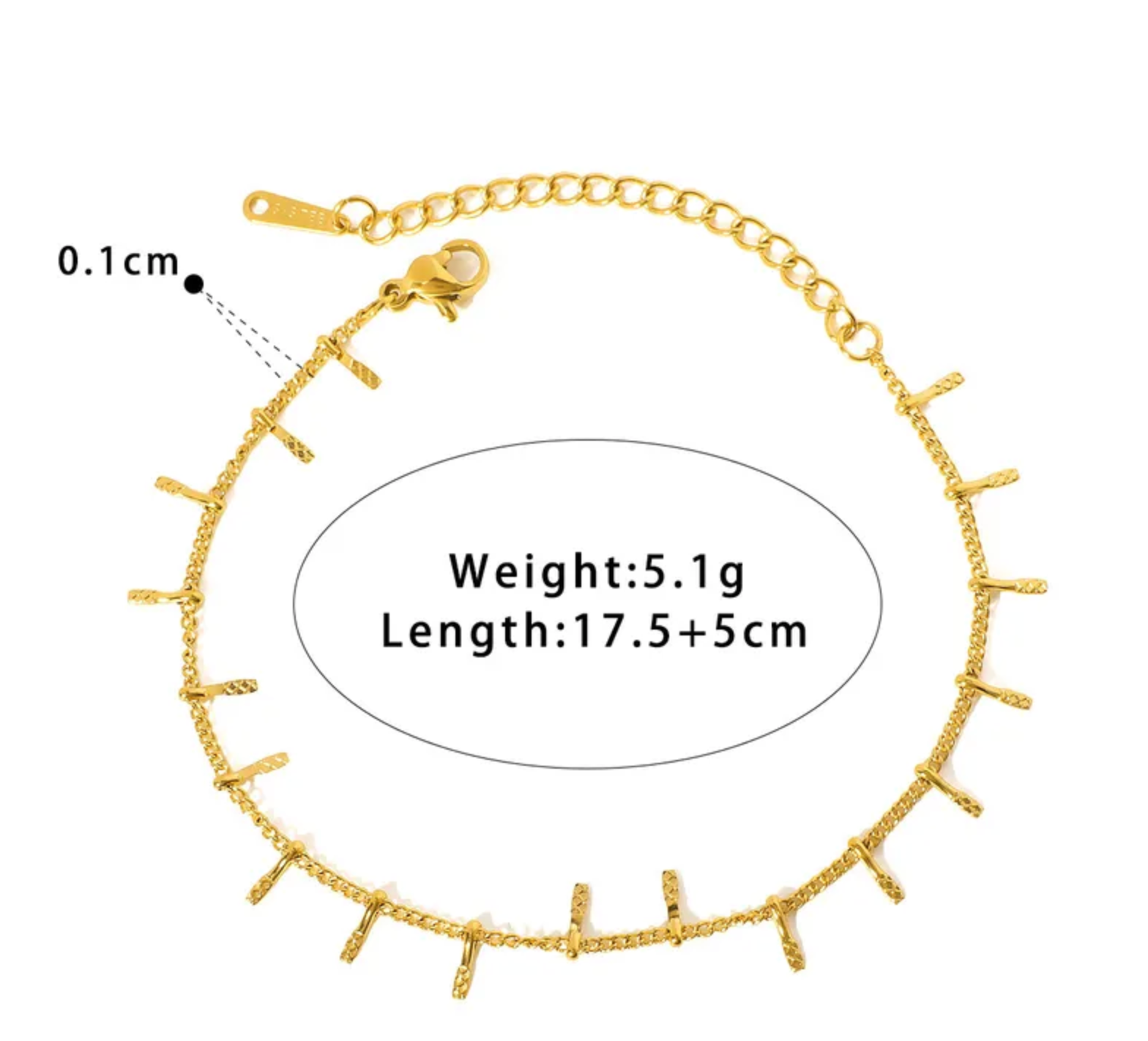 The Gilded Fringe Bracelet