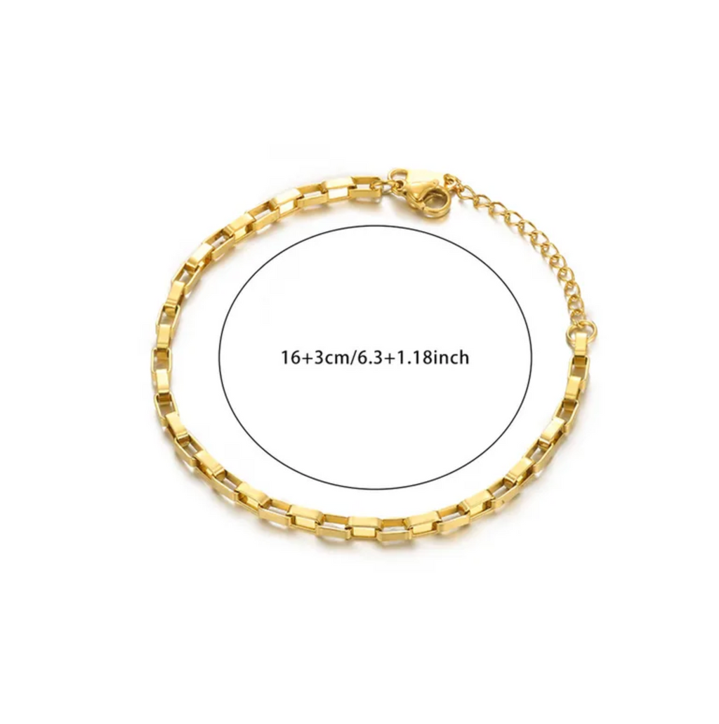 The Golden Box Chain Bracelet