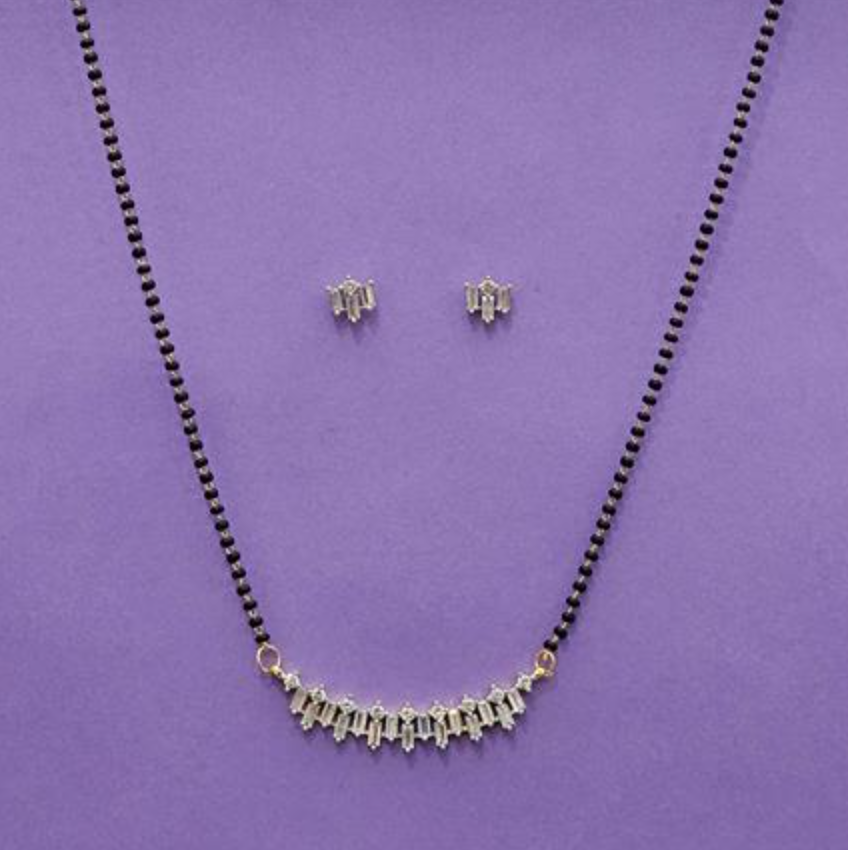 The Modern Baguette Mangalsutra Set