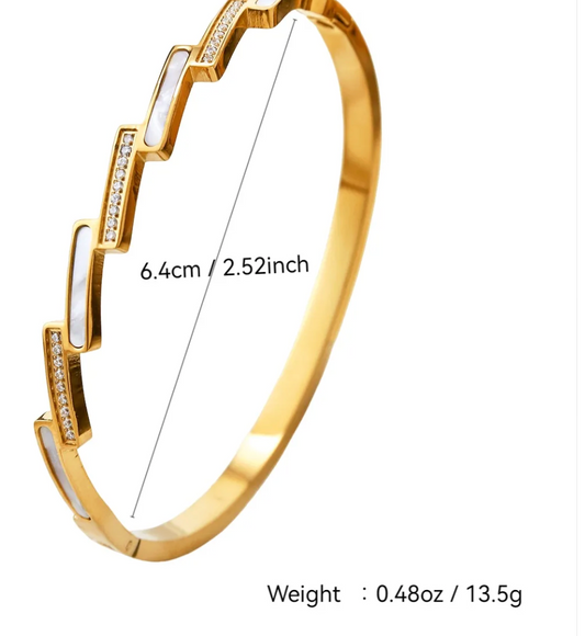The Modern Marquise Bangle