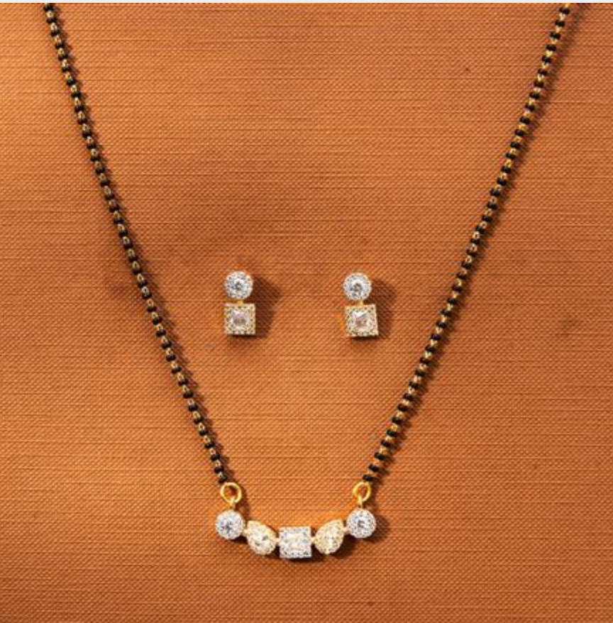 The Radiant Cube Mangalsutra Set