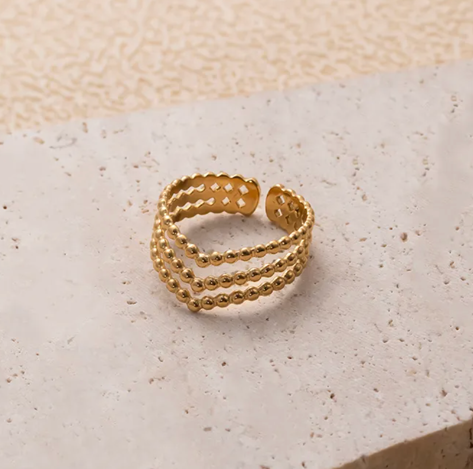 Trinity Bead Ring