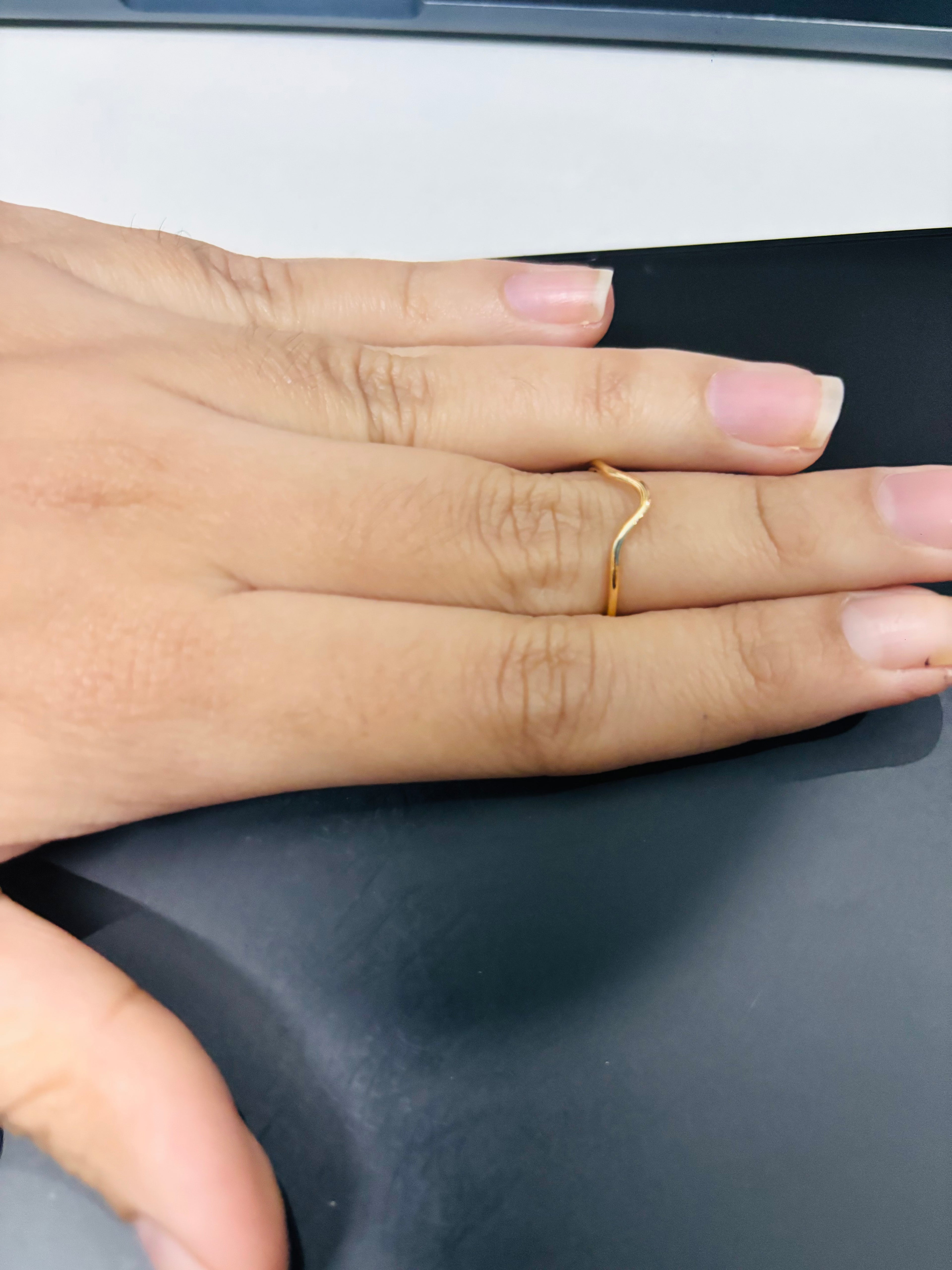 Wave midi ring