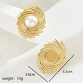 Whirlwind Pearl Studs