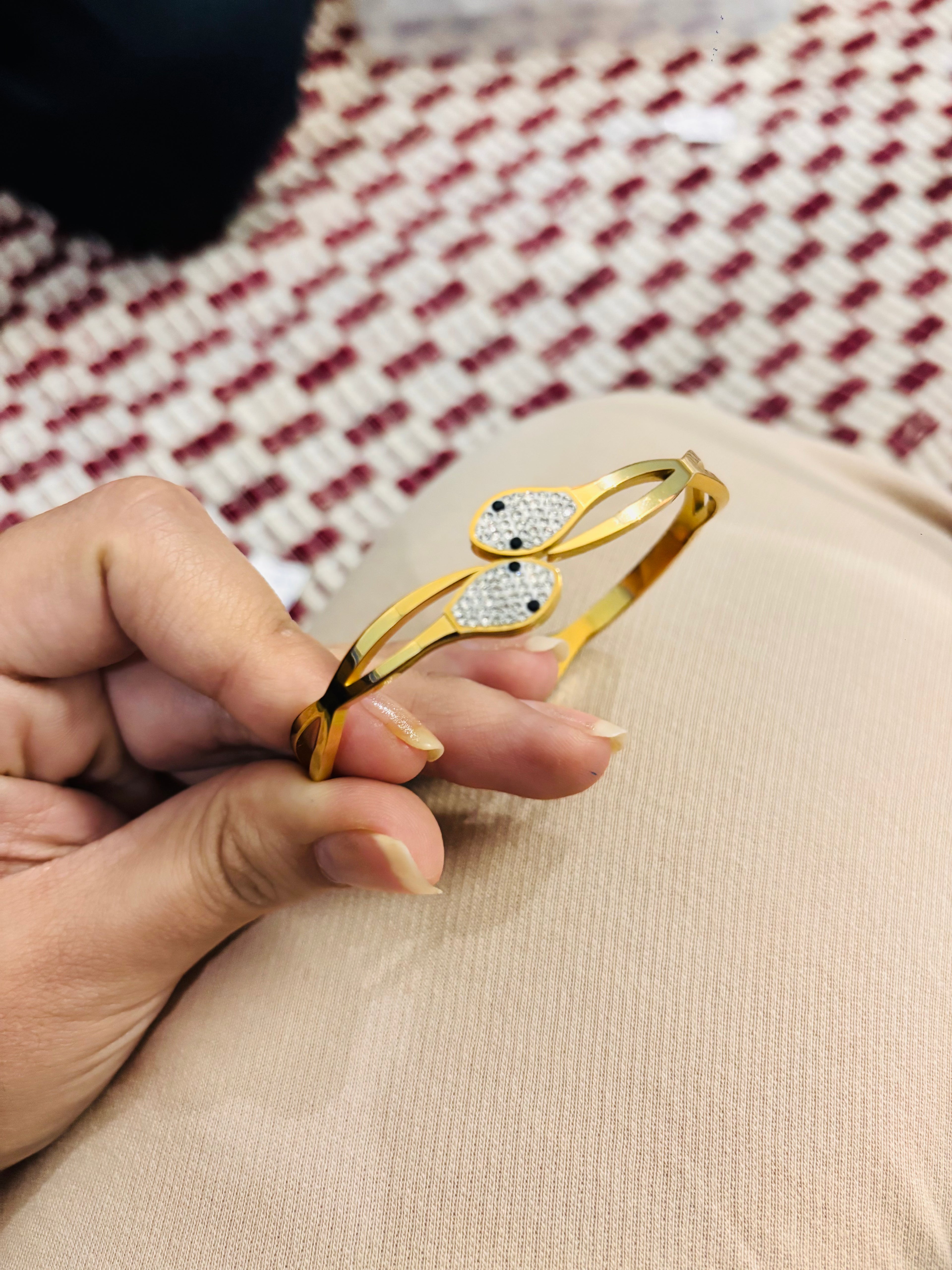 Zircon Serpent Cuff